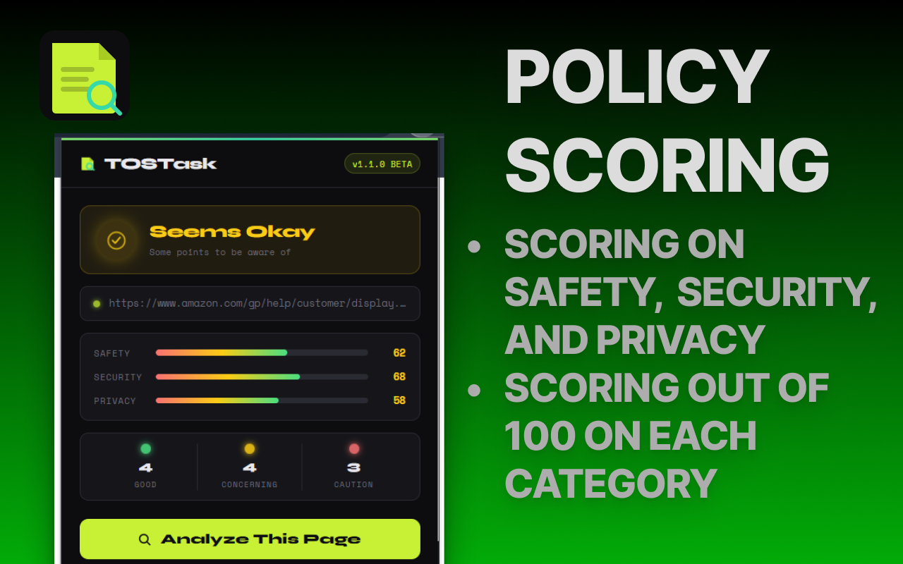 Policy Scoring